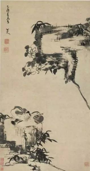 《竹石鸳鸯》，2010，西泠印社拍场，成交价1.187亿。