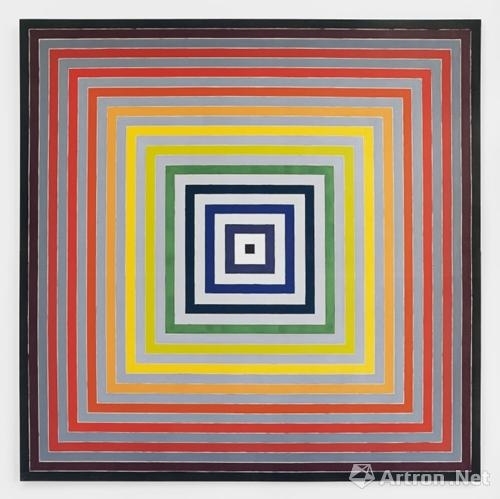 Frank Stella，Lettre sur les sourds et muets I，Lévy Gorvy，Painting，Synthetic polymer paint on canvas，358.1 × 358.1 尺寸（厘米）