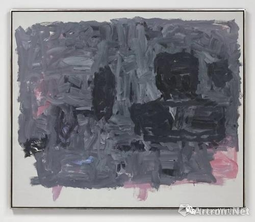 菲利普·加斯顿（Philip Guston），《看》（Looking），1964，油彩 画布，172.7 x 203.8 厘米 / 68 x 80 1/4 英寸。? 菲利普·加斯顿艺术资产，图片：菲利普·加斯顿艺术资产，豪瑟沃斯