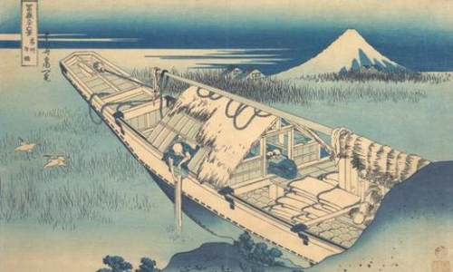 富岳三十六景之常州牛堀，1832
