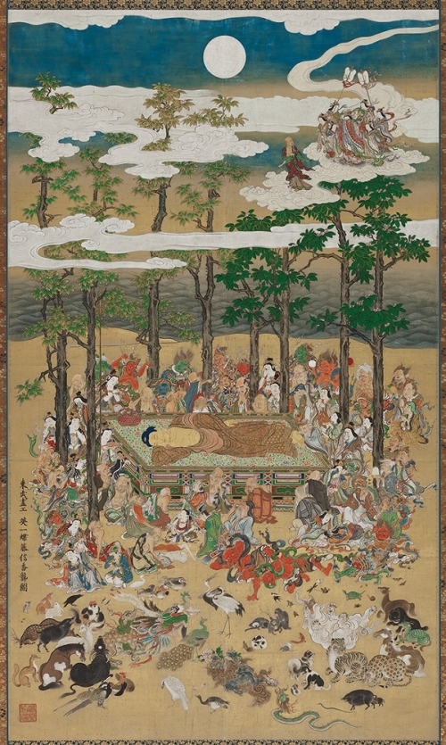 《涅槃图》江户时代正德三年（1713年）英一蝶