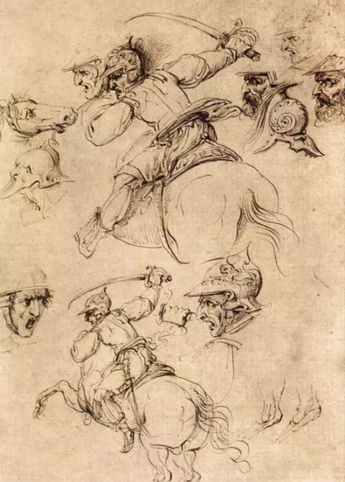 达·芬奇作品《安吉里之战》在当时被认为是其最重要的作品之一