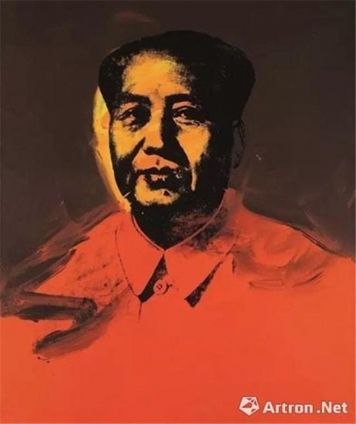 安迪?沃霍尔1973年创作的压克力、丝网印刷于画布《毛主席》由亚洲藏家以9,850万港元竞得