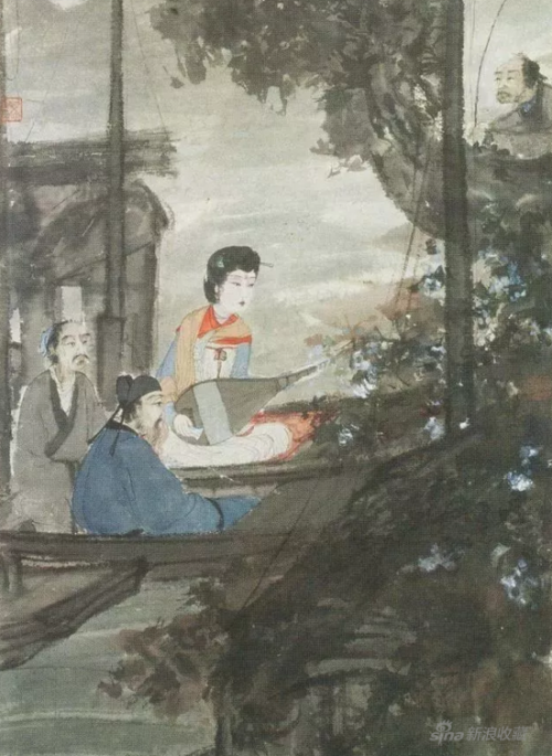 傅抱石，《琵琶行》，1944年作，南京博物院