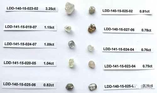 加拿大萨斯喀彻温省南星猎户座项目的毛钻样品。