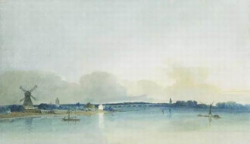 托马斯·吉尔丁 《切尔西的白色小屋》 1800年 纸本水彩