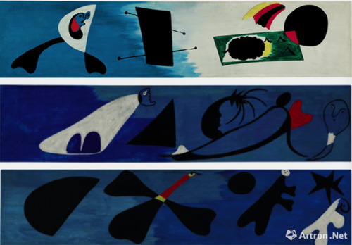 　胡安·米罗 （1893-1983） 《壁画 I-II-III》 1933年12月作 2000万美元