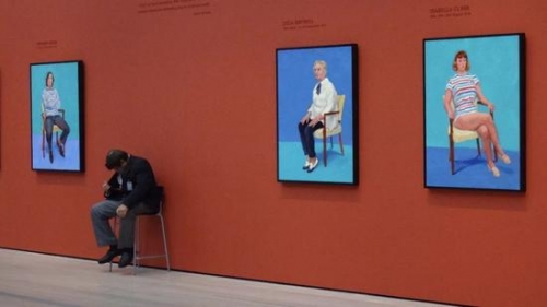 大卫·霍克尼大展“82 Portraits and 1 Still-life”展览现场