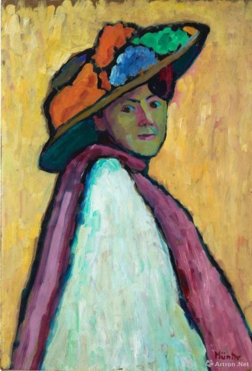 加布里埃尔·穆特，《玛丽安·冯·韦莱夫金的肖像》（1909年）。