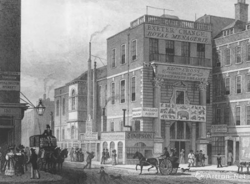 ▲苏富比首次拍卖会在当时伦敦河岸街的雅息特交易所举行